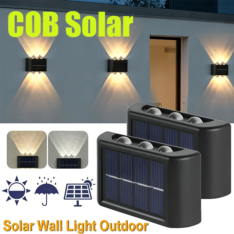 Solar Garden Light - Lampu Dinding Tenaga Surya COB Tahan