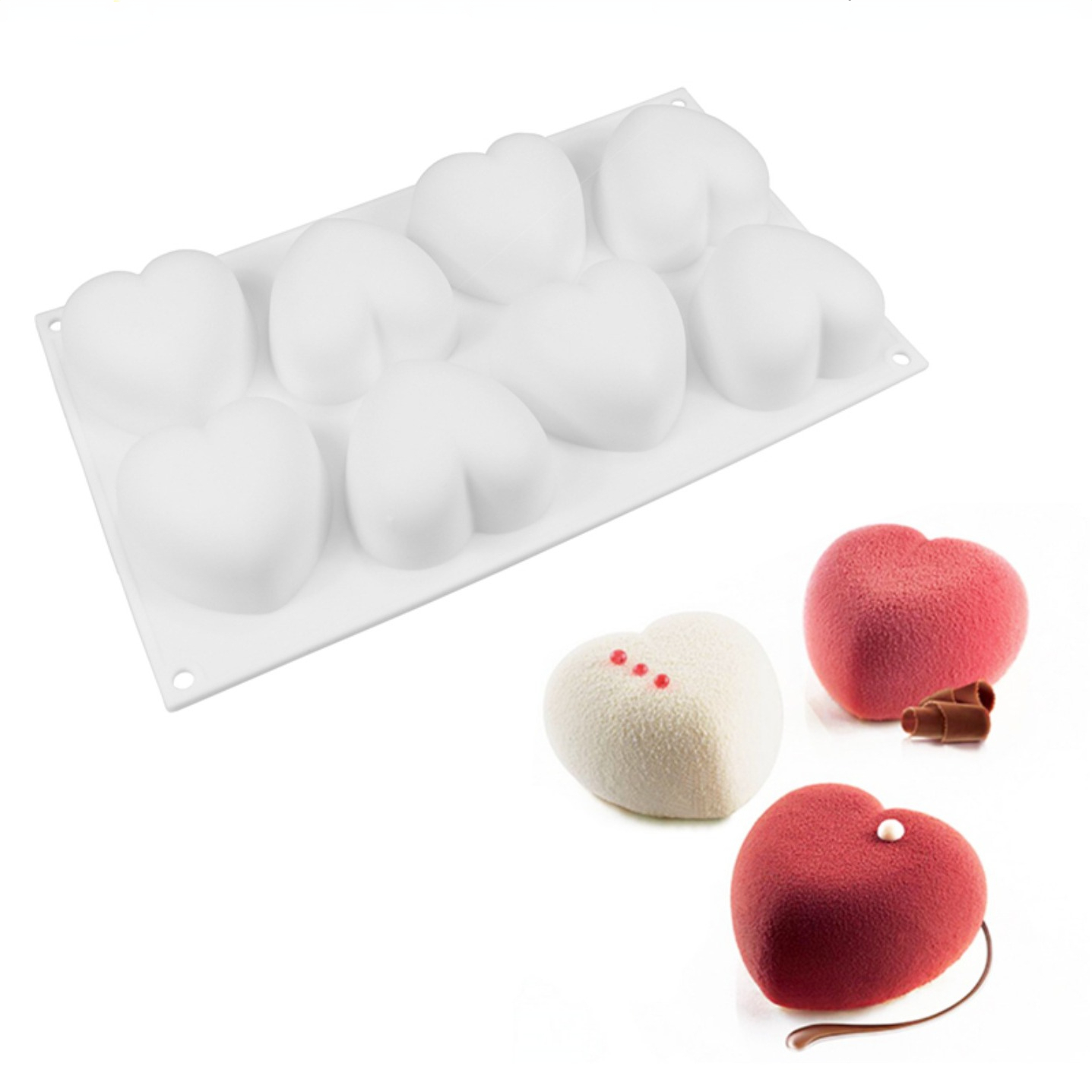 Eco Soap - Love Heart cetakan sabun silikon buatan