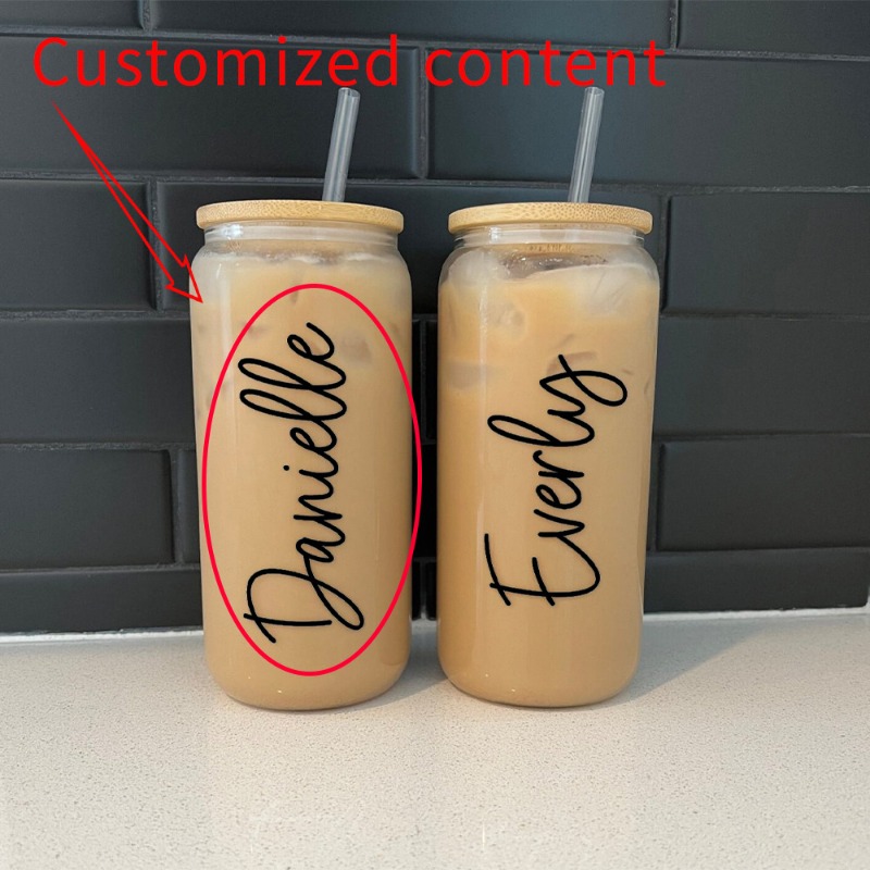 Reusable Straw - Gelas Kopi Es dengan Tutup dan