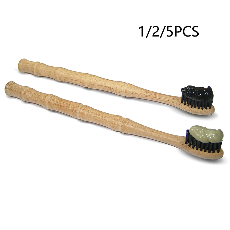 Bamboo Toothbrush - 1/2/5 Buah Sikat Gigi Bambu Alami