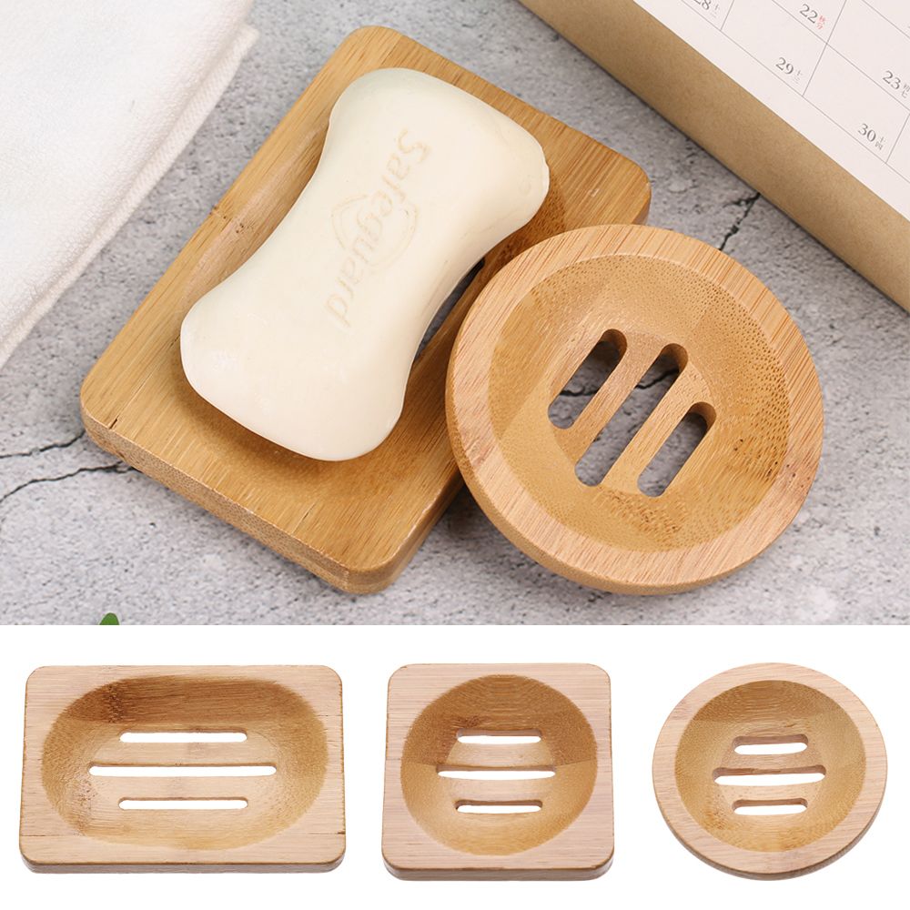 Bamboo Cutlery - Rak sabun mandi kayu portabel, Pengering