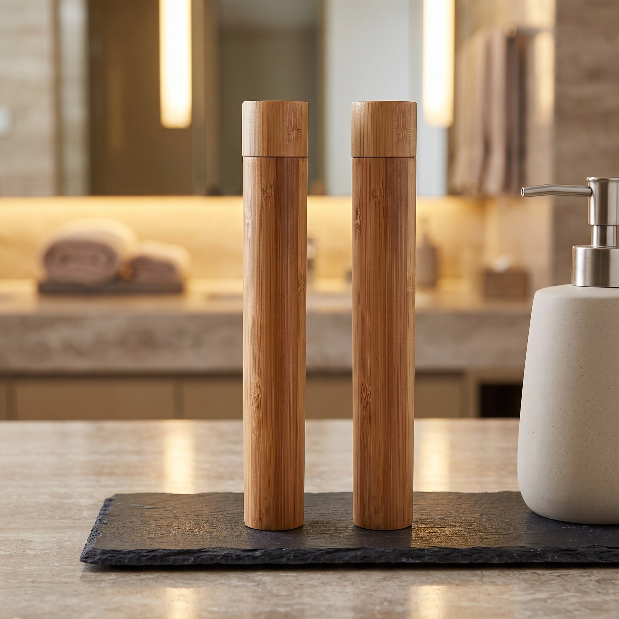Bamboo Toothbrush - 4 Buah Wadah Sikat Gigi Portabel,