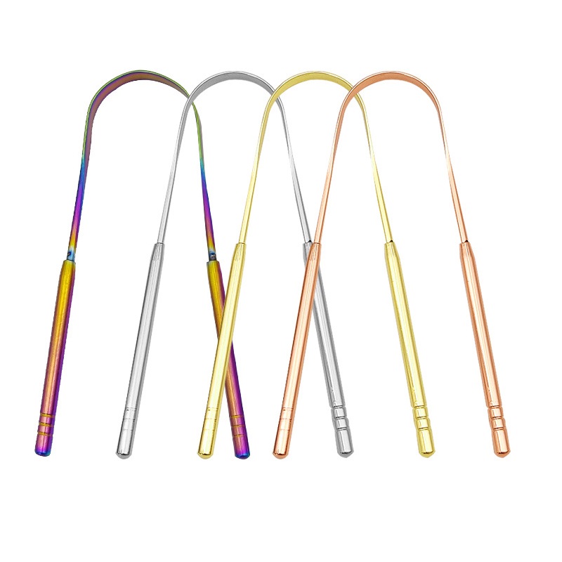 Bamboo Toothbrush - Pengeruk lidah besi tahan karat 4