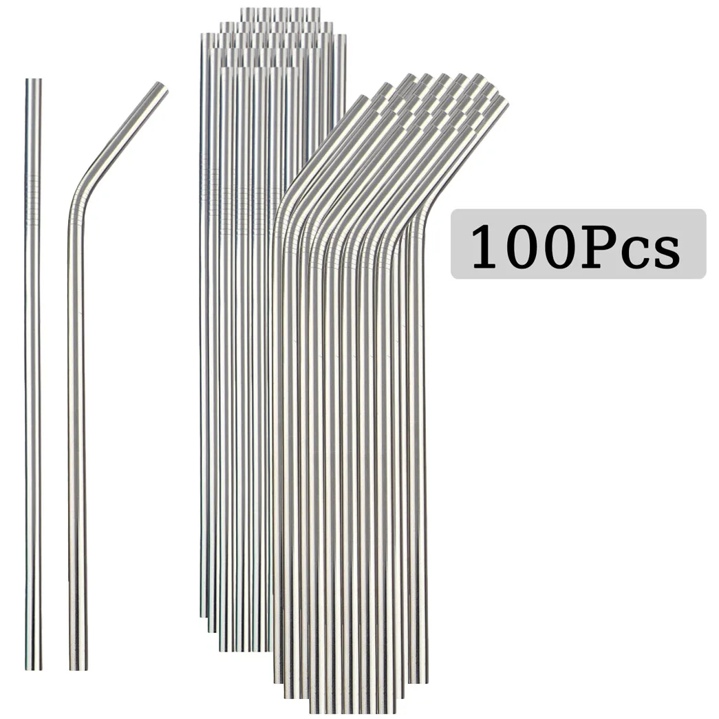 100 Buah Sedotan Minum Baja Ta - Reusable Straw ulasan dan harga