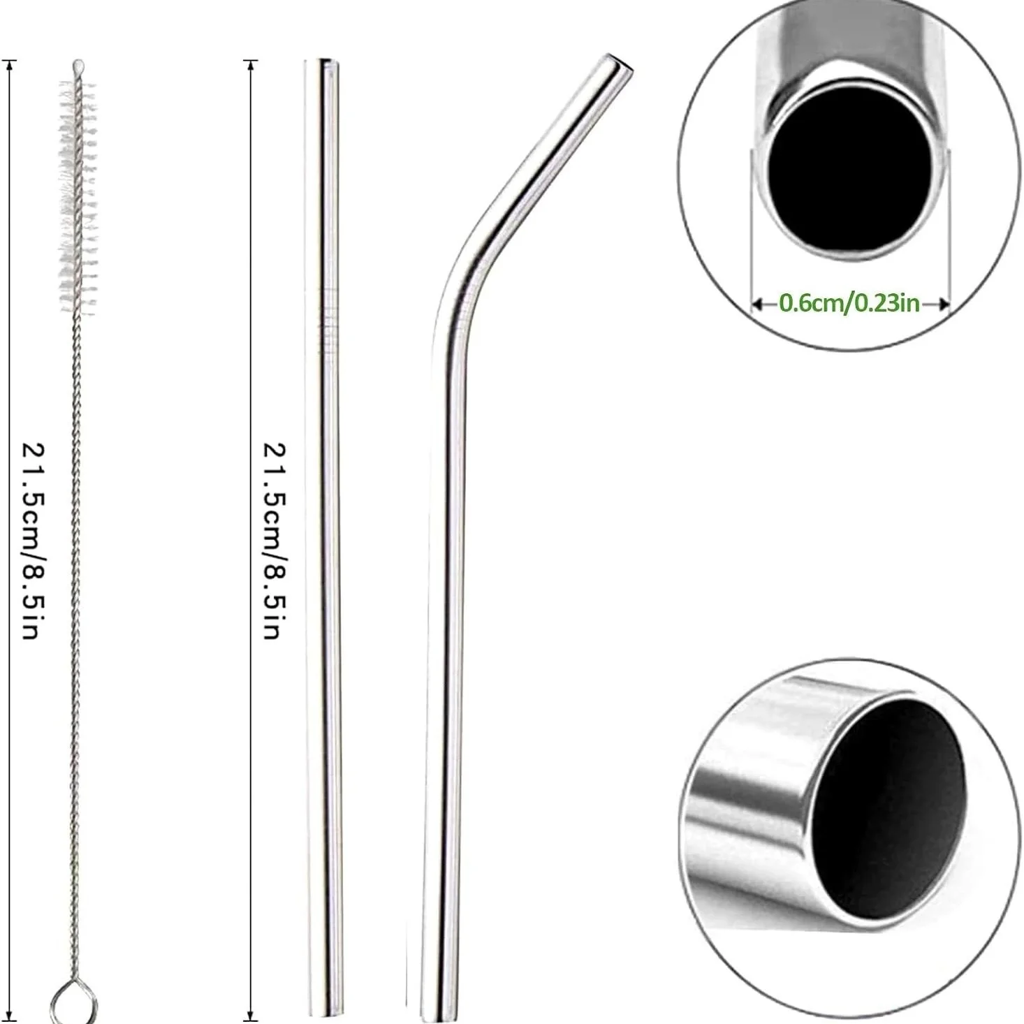 100 Buah Sedotan Minum Baja Ta - Reusable Straw ulasan dan harga