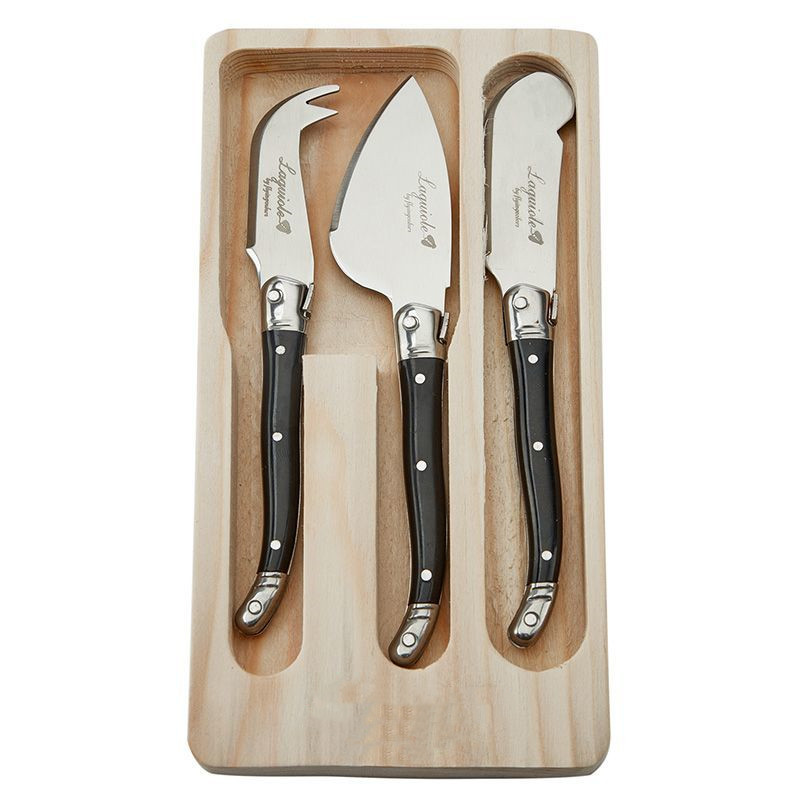 3 Buah Set Alat Keju Laguiole, - Bamboo Cutlery ulasan dan harga