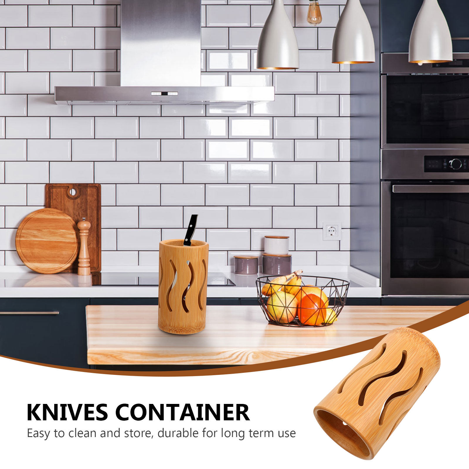 Rak Penyimpan Peralatan Makan  - Bamboo Cutlery ulasan dan harga