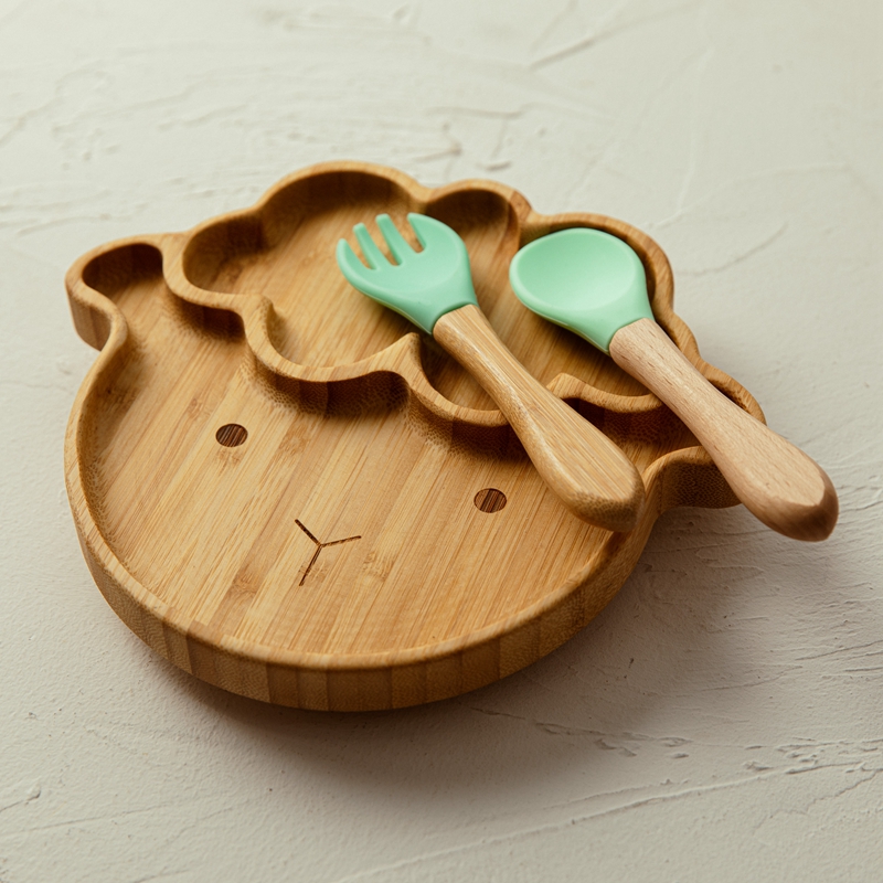 4 Buah Peralatan Makan Anak-an - Bamboo Cutlery ulasan dan harga