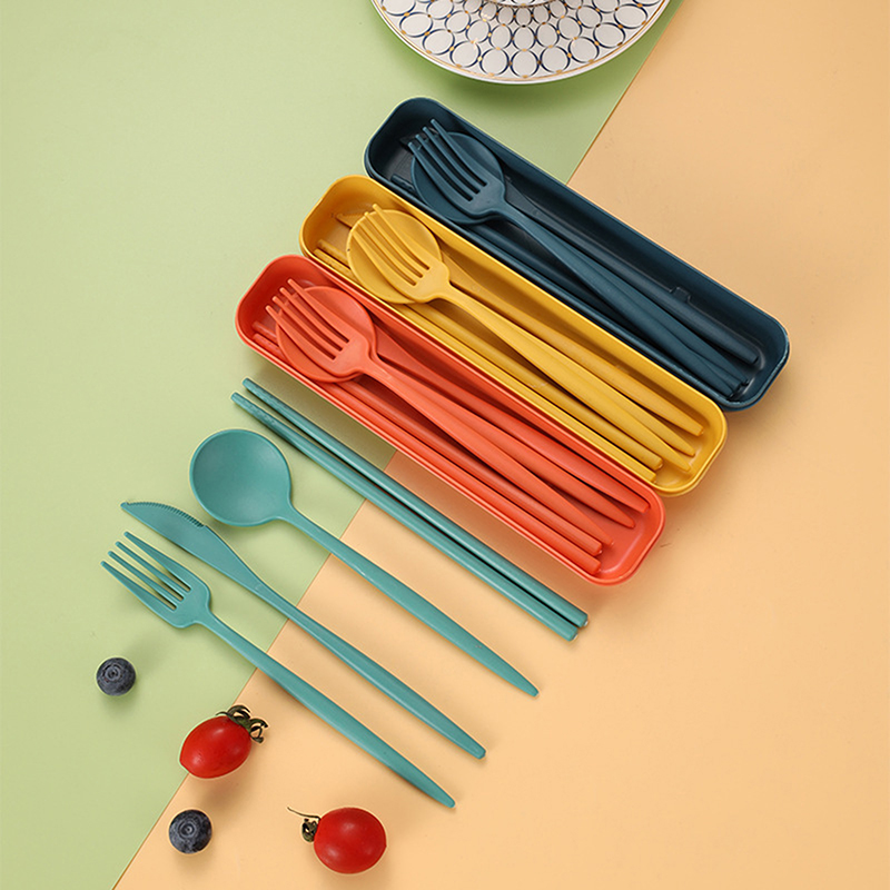 4 Buah/Set Peralatan Makan Por - Reusable Straw ulasan dan harga