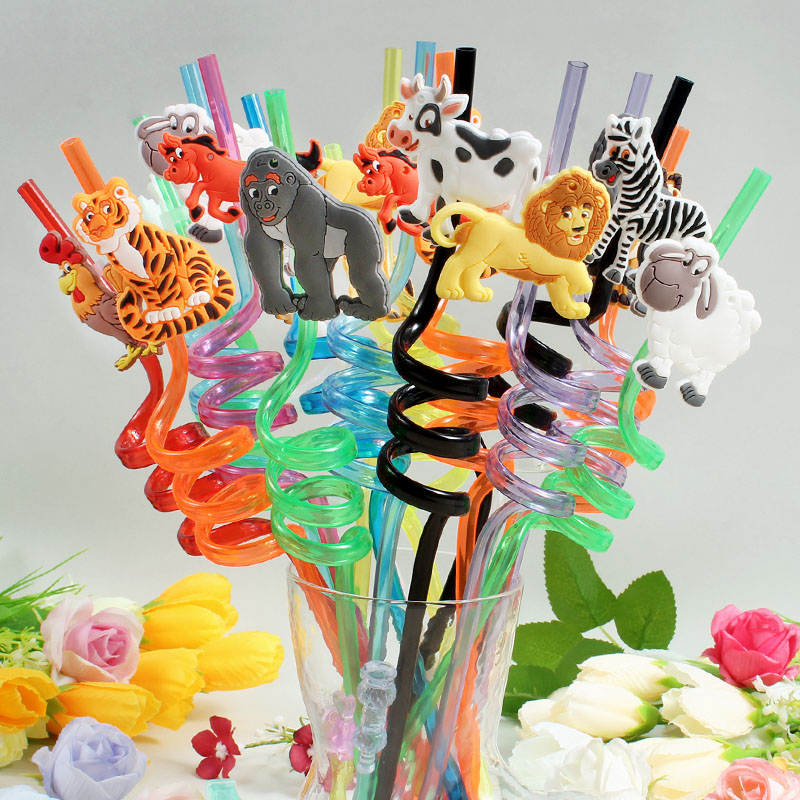 12 paket sedotan bertema hewan - Reusable Straw ulasan dan harga